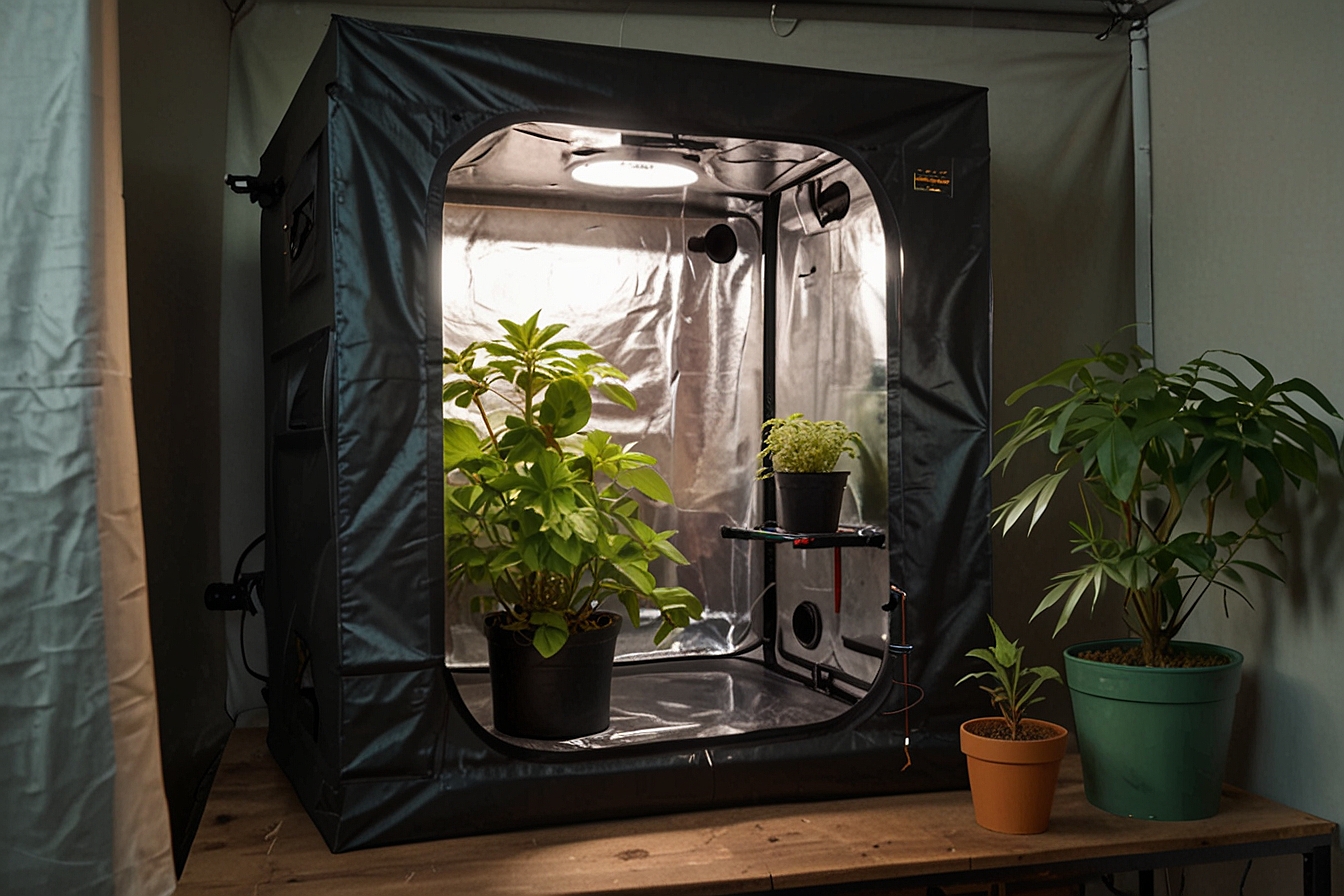 How far away do you keep 480W LED grow Light from flowering plants in a 5x5 grow tent